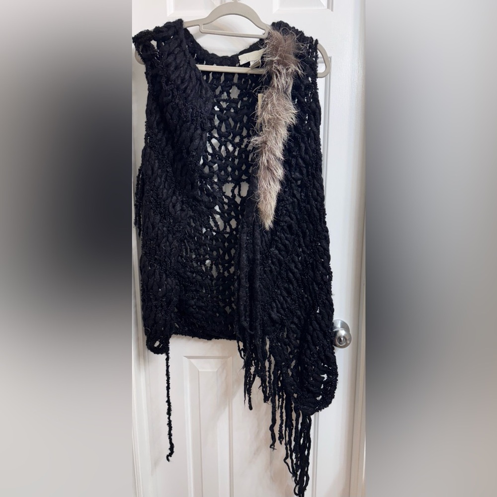 AVIU Long Knitted Vest in Mohair, Wool and Cashmere, Size 42, New with Tags! - Picture 4 of 16